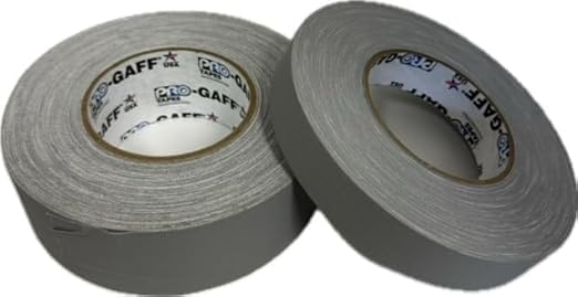 Peak Adhesive Tape & Supplies 2 Rolls of Grey Gaffers Tape for Stage Marking, Wire Bundling, Arts and Crafts and Much More, 2" and 1" Rolls