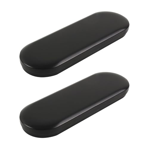 Image of Vagocom 2pcs Metal Hinged Storage Boxes,6.89x2.36x0.71inch / 17.5x6x1.8cm Portable Empty Containers Case with Lid for Bandaid,Seed,Match,Crafts,Sewing,Home,Travel(Black)
