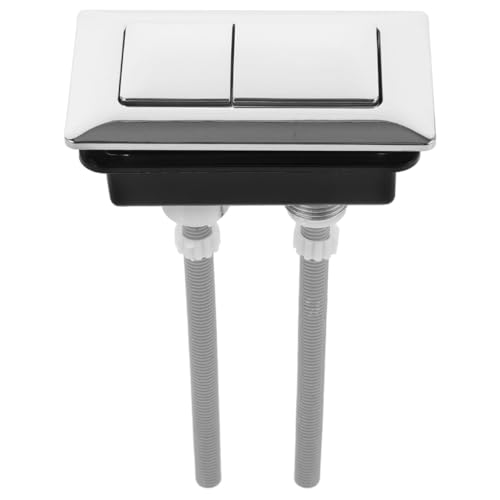 WOFASHPURET Botón De Presión Para Inodoro Rectangular Doble Descarga Repuesto Fácil Instalación Pulsador Cisterna Tanque Agua 5.51X3.34 Pulgadas