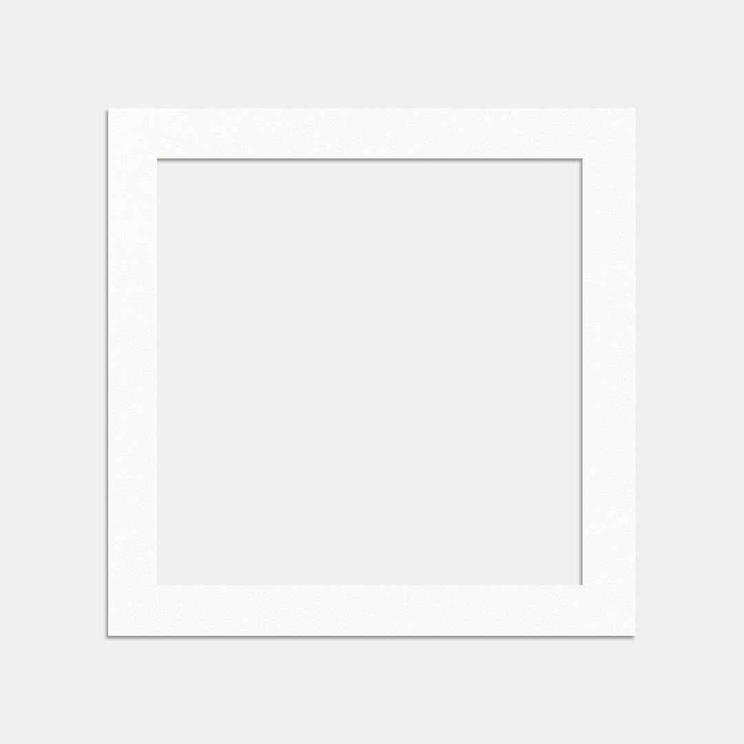 Procut Global 50.8x50.8 cm White Picture Mount Board to Fit 28x28 cm Aperture Size - Photo Mount Card Ideal for Frames, Posters, Prints, Artwork & Certificates โ image 1