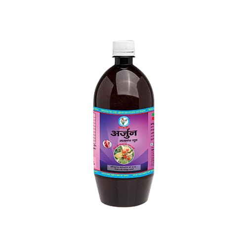 Image of Bharat Gram Udyog Arjun Ashwagandha Juice /Ras, Cholestrol Care Juice, Care Bad Cholestrol LDL, Heart Care, BP Care and Relieve Stress (Pack of 1), 1 L