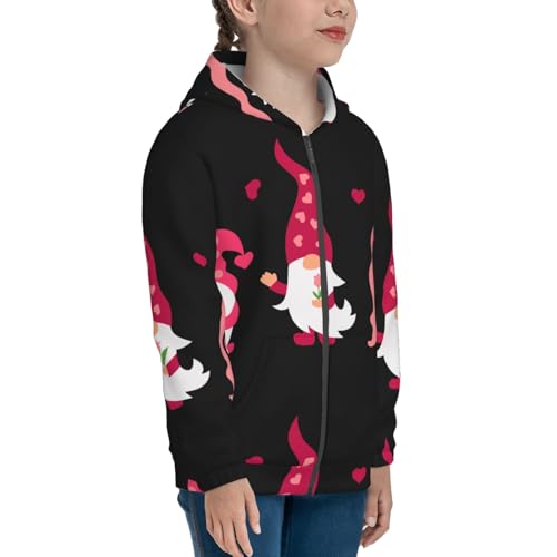 Love You Mom Kid Hoodies Boys Zip Up Sweatshirts Girls Pullover with Pocket4