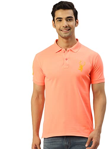 Image of CHKOKKO Men's Cotton Regular Fit Half Sleeves Polo T-Shirt