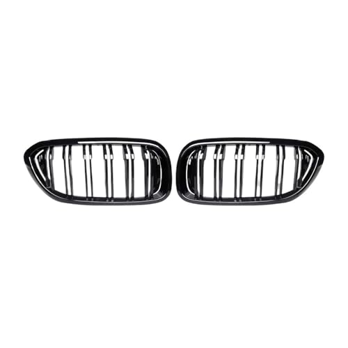 Parrilla delantera para BMW Serie 5 G30 G31 2017-2020 de plástico ABS negro brillo