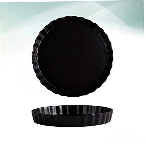 Plato de cerámica negro mate para sushi y pasta miniatura 5