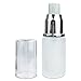 PANA 4 pcs Frosted Glass Spray Bottle with Fine Mist Sprayer and Cap for Holding Perfume, Essential Oils, Beauty Sprays and Other Liquids (4 Bottles, Silver) (20 ML)