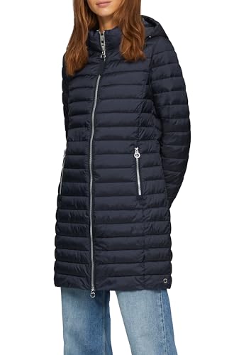 s.Oliver Lange Steppjacke mit Abnehmbarer Kapuze Navy 38