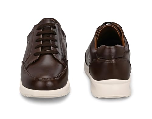 Image of Men's Lightweight Comfort Walking Shoes | Stylish Casual Shoes | Cushioned Sole Casual Footwear | Brown Color