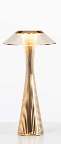 Kartell Space, Lámpara de mesa, Oro, Interior Cover