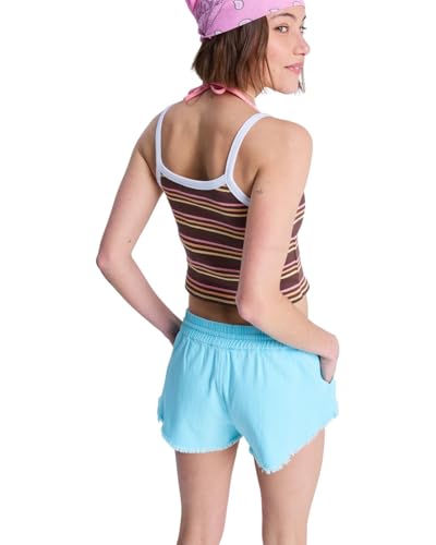Short Roxy Scenic Route élastique et léger en bleu denim