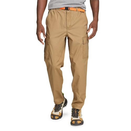 Eddie Bauer Top Out Ripstop Belted Cargo Pant Flax at Amazon Men's