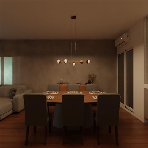 Luminária de Teto Lustre Pendente Jabuticaba com 5 Globos de Vidro 1,5m de Fio Soquete G9 Bivolt (Do