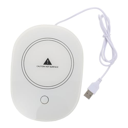 Ciieeo Scaldatazze USB Termostatico Riscaldante per Tazze e Bicchieri Sottobicchiere Riscaldante Multifunzionale per Tè e Bevande per