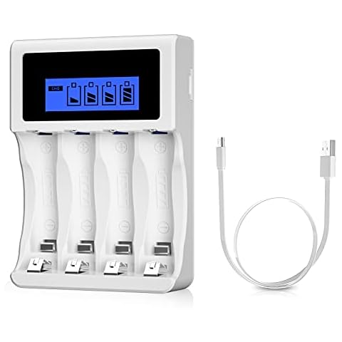 Cargador de Pilas BONAI LCD Recargables AA AAA Ni-MH Ni-CD Cover