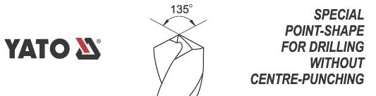 Yato yt-4065 – 6.5 mm Twist Drill Bit Co-Hss