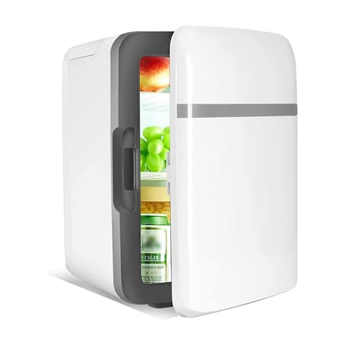 10L Mini Nevera Refrigerador De Mesa Con Refrigeración Y Calefacción Congelador Pequeño -5°C-65°C Caja Más Fresca Para El Cuidado De La Piel Y Cosméticos Congelador Silencioso Para Coche Y Hogar AC/DC