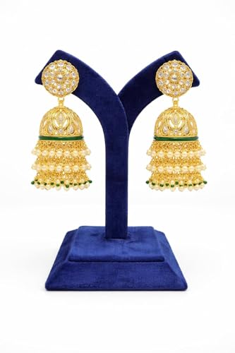 Image of Earring Display Stand and Organiser, Black Jewellery Holder for Counter Display, Y-Shape Showpiece (Blue)