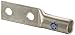 Morris Products 94386 Long Barrel Compression Lug, 2 Hole, Copper, 400mcm Wire Range, Blue Color Code, 1-3/4" Stud Size