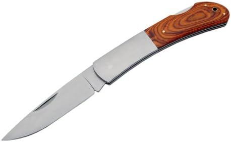 Szco Supplies Jumbo Wood Lockback Folding Knife