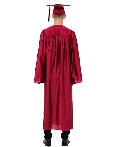 image for GraduationMall Shiny Graduation Cap and Gown with 2026 Tassel for High