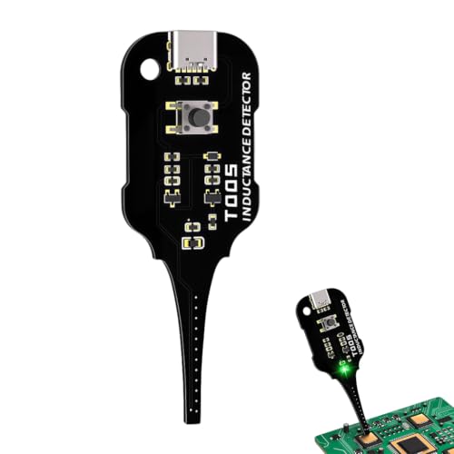 Image of Serplex Type C Inductance Tester Motherboard Coil Tester Electromagnetic Inductor Detection Tool with Green Indicator for PC Phone Repair and Power Supply Repair