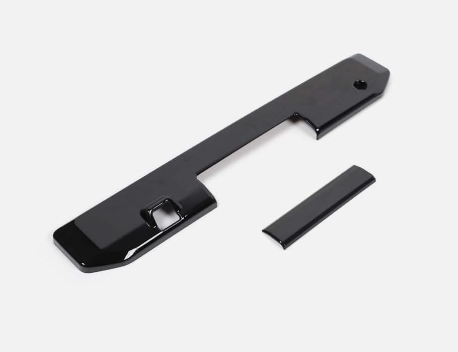 Fit for Mitsubishi Triton L200 2024-2025 Accessories，Tailgate Exterior Door Handle Trim Cover, Rear Trunk Grab Handle Cover Trims ABS (Black)
