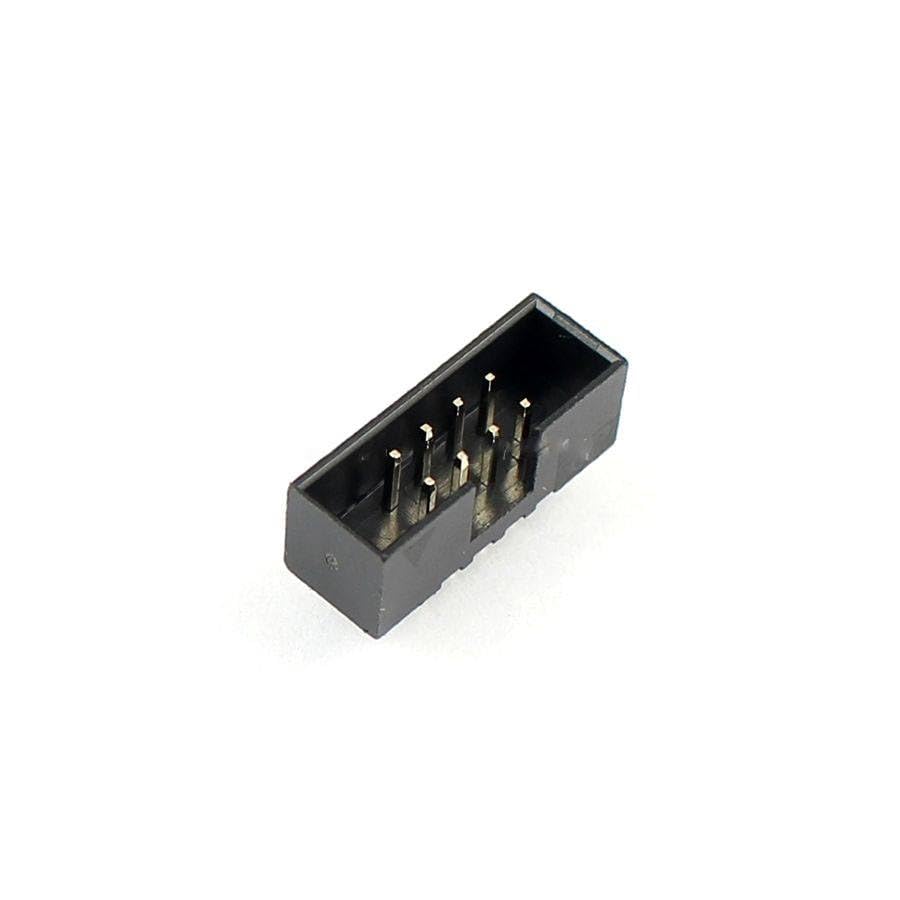 Generic 100 Pcs 2mm 2x4Pin 8 Pin Straight Male Shrouded PCB Box header IDC Socket