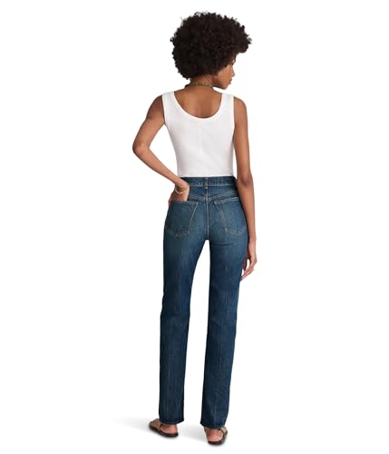 Madewell Women's Longline Straight Jean in Greendale Wash3