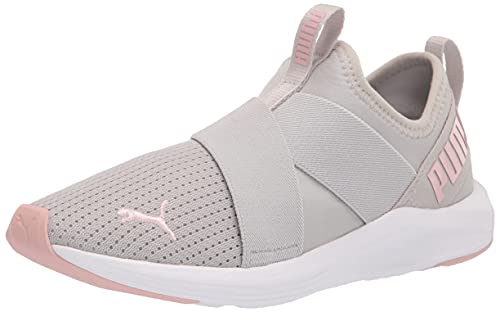 PUMA Women's Prowl Slip On Cross Trainer, Gray Violet-Lotus, 8.5