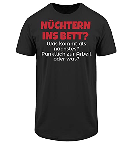 T-Shirt Long pour Homme Parfait pour vos Fêtes de Famille en Noir M