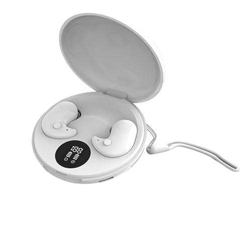 Yawdil Auriculares inalámbricos para Dormir Auriculares Bluetooth Auriculares Ultrafino Mini TWS Pantalla LED Auriculares Deportivos de reducción de Ruido a Prueba de Agua