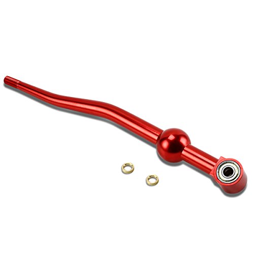 Auto Dynasty Compatible with Civic/Del Sol/CRX/Integra Dual Bend Manual Transmission Racing Short Throw Shifter (Red)