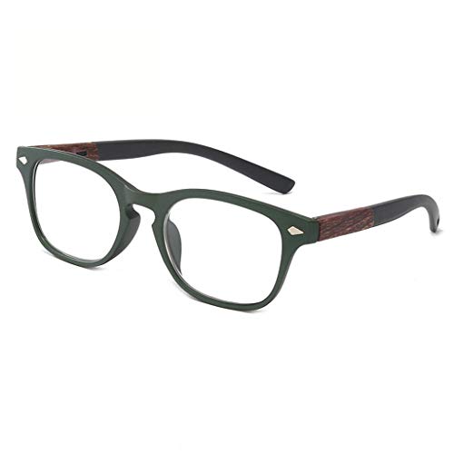Preisvergleich Produktbild Xiaoki Lesebrille für Männer und Frauen Quadratischer Rahmen Computer Reader Weitsichtigkeit Federscharnierarm-Brille (Color : Brown, Size : +2.50)