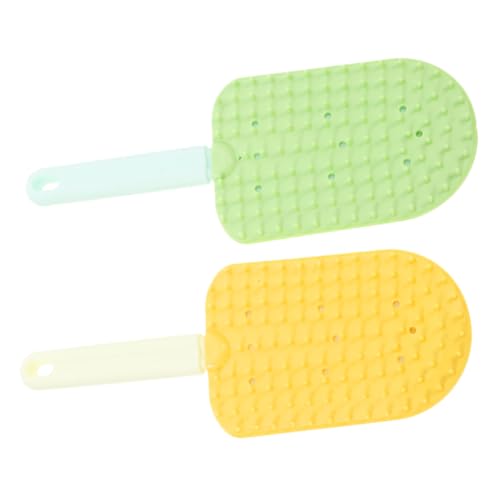 CORHAD 2pcs Double Sided Cat Brush for Long Haired Cats Dog Hair Remover Puppies Shedding Control Comfortable Grooming