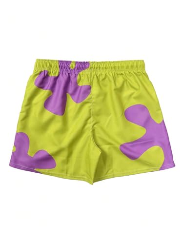 Men's Graphic Swim Trunks Quick Dry Swim Shorts Drawstring Waist Beach Shorts with Pockets2
