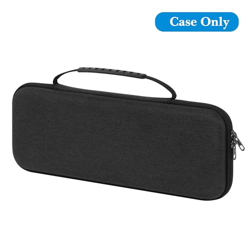 Image of GEEKRIA Hard Travel Carrying Case, Compatible with Logitech K380s /K380 + M355 /M350s, Keyboard and Pebble Mouse Combo Protective Travel Bag (Dark Gray)