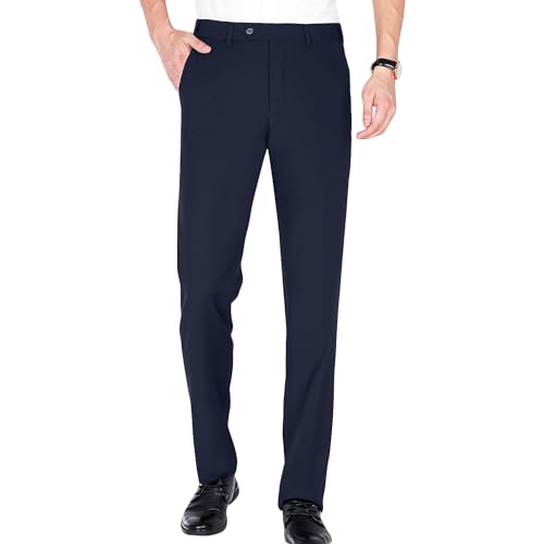 Pantalon de travail formel coupe ajustée aux finitions haut de gamme
