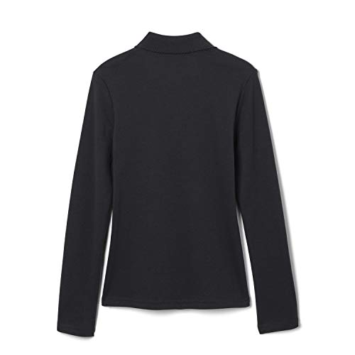 French Toast Girls' Long Sleeve Interlock Polo with Picot Collar (Standard & Plus)2