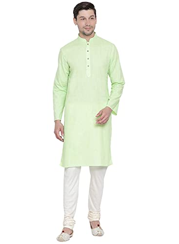 Image of Royal Kurta Mens Cotton Long Kurta Pyjama Set