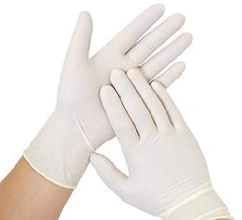 RXSHOPY Sterile Latex Surgical Gloves Powder Free Polymer Coated, Disposable, One Sterile Pair I Size- 6.5 Cuff End, Pack of 10 Pairs, 20 Pcs