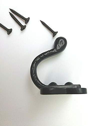 Confezione di 2 ganci appendiabiti Tudor, in ferro...