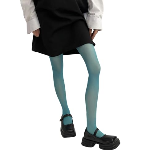 Women Spring and Summer Sweet Candy Colored Sheer Tights Leggings Stockings Thin Elastic Footed Pantyhose