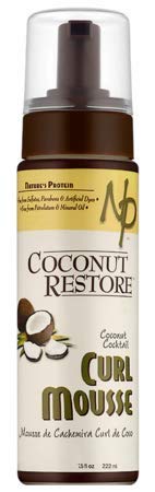 Nature's Protein Coconut Restore Coconut Curl Mousse, 7.5 onzas