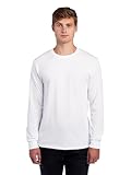 Jerzees Men's Adult Long Sleeve Tee, White, X-Large