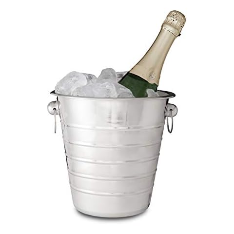 Relaxdays Enfriador Botellas Vino y Champanera de Acero Inoxidable Cover