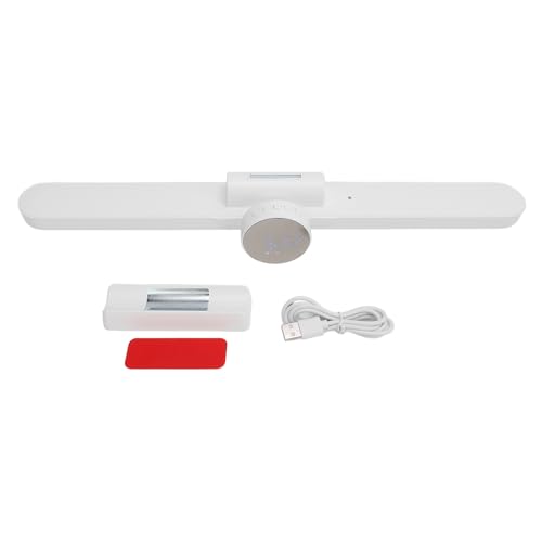 DouWen MO Éclairage LED sous-meuble avec horloge numérique, éclairage magnétique réglable pour placard, 3 températures de couleur, éclairage sans fil rechargeable de 1200 mAh sous comptoir