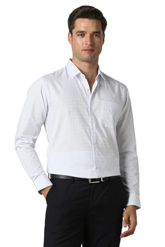 Image of Peter England Men Polycotton Solid Slim Fit Shirt