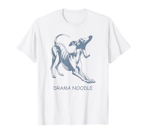 Drama Noodle Funny Iggy Italian Greyhound Dog Lover Whippet T-Shirt