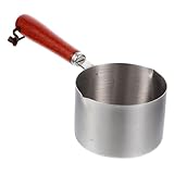 Pot à beurre : conception à double bec verseur pour une utilisation à la main, son petit bec verseur nécessite simplement un versement moins hâtif, casserole avec bec verseur