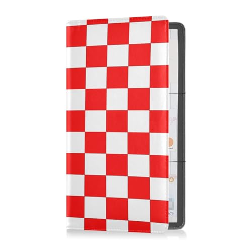 Organizador para Cartera Rojo Cuadros miniatura 1